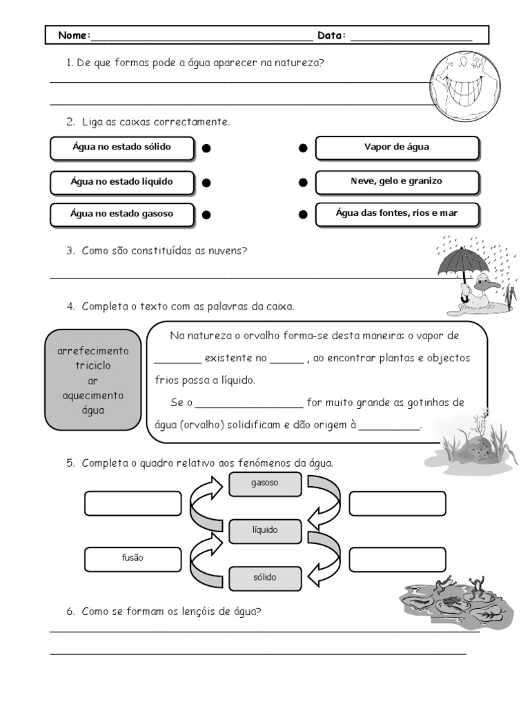 Perguntas e Respostas Meio Ambiente PDF, PDF, Ciclo da água