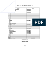 DAFTAR Hadir TPKSM 2020