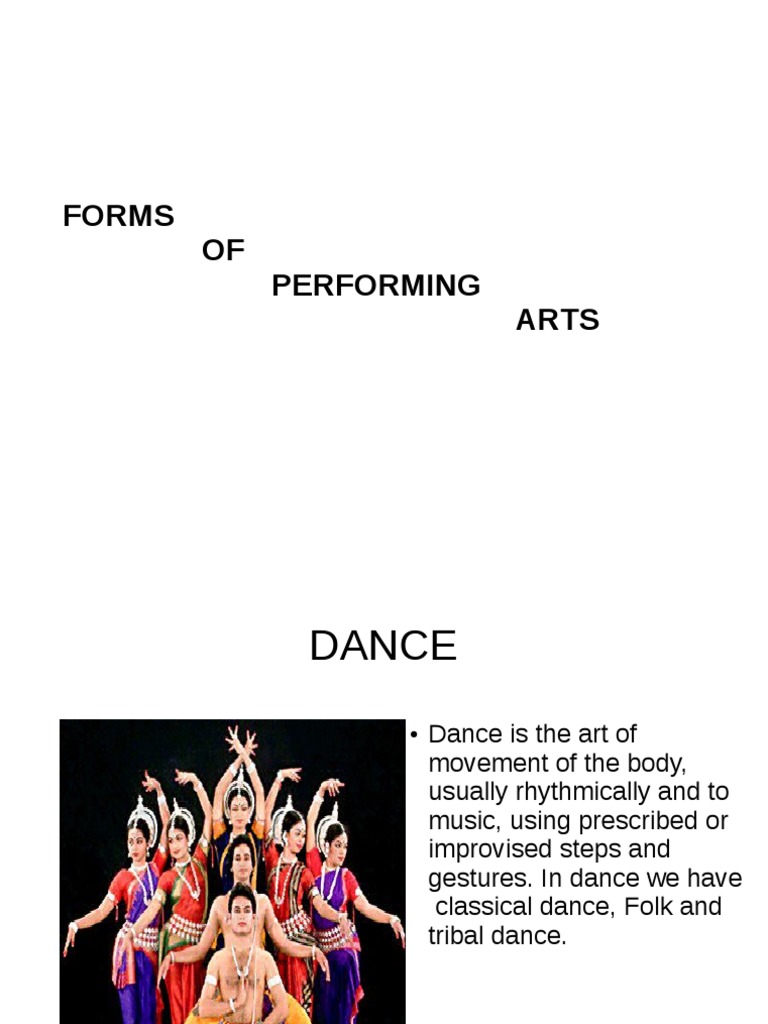 Formsofperformingarts 150608090118 Lva1 App6892 PDF | PDF | Art | Poetry