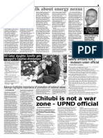 Let's Talk About Energy Nexus: Chilubi Is Not A War Zone - UPND Official