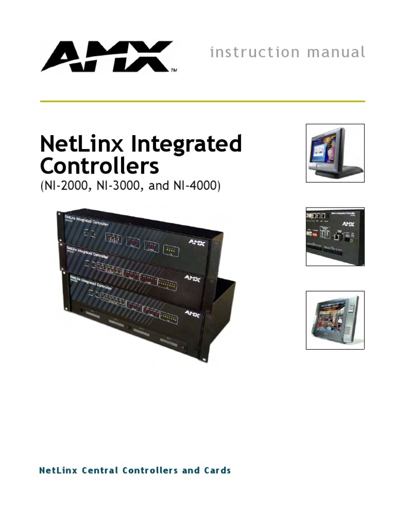 AMX controller NI-3000 instruction manual | Transport Layer Security