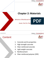 Chapter 2: Materials: 2101804 Behavior of Reinforced Concrete Structures Assist. Prof. Dr. Pitcha Jongvivatsakul