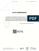 Acta de Compromiso