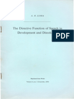 Directive Funtion Speech PDF