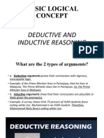 Basic Logical Concept: Deductive and Inductive Reasoning