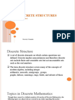 Discrete Structures Lesson 1 Topics