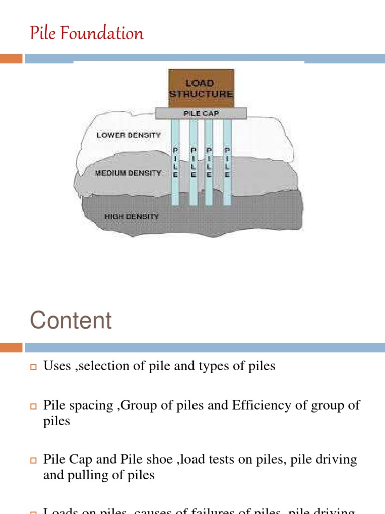 Overview of Pile Foundation Types | PDF | Deep Foundation | Foundation ...