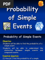 1 Probability of Simple Events