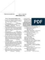 SBI Bank (PO) : Test-I: Reasoning (High Level)