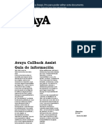 Avaya Callback Assist Reporting Guid Español