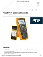 Fluke 1587 FC Insulation Tester Multimeter - Fluke PDF