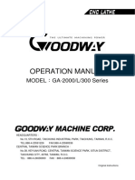 Operation Manual for CNC Turning Center GA-2000/L/300 Series