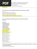 Electronic System: 5, 7 Information Technology: 1, 3, 6