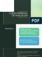 CURSO REMEDIAL DE NIVELACIÓN 20-21