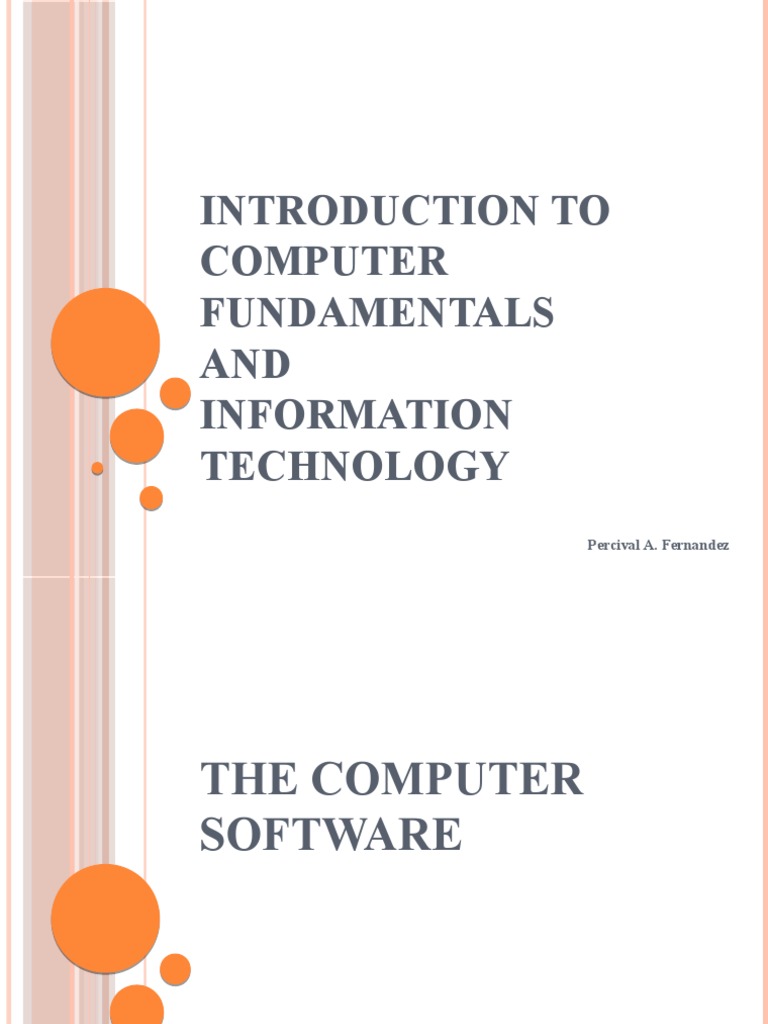 Introduction To Information Technology P4 | PDF | Application Software ...