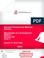 Sesión 14 MIN - ASPECTOS ADMINISTRATIVOS DE LA INVESTIGACION