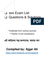 IBA Questions Solutions