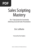 2017-Sales Scripting Mastery PDF | PDF | San Francisco 49ers | Sales