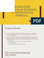 Schoolwide Curricular Rti Proposal