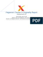 Plagiarism Checker X Originality Report: Similarity Found: 11%