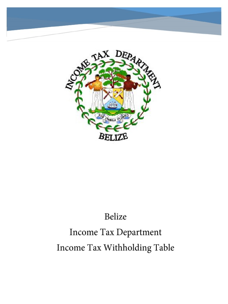 A Comprehensive Guide to Tax Withholding in Belize PDF