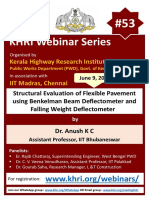 #53structural Evaluation of Flexible Pavement Using BBD & FWD-Dr. Anush K C