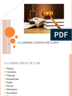 Classifications of Laws