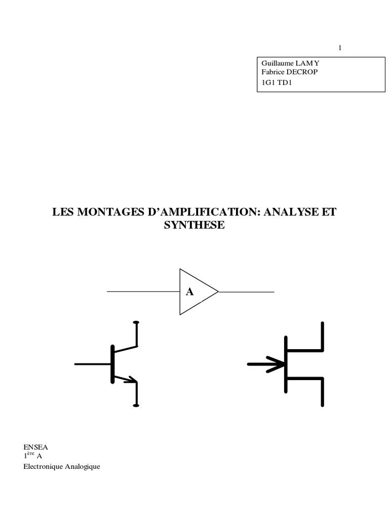 Branchement HautParleur Série ou Parallèle PDF Transistor — free download