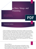 Venomous Bites, Stings, and Poisoning: Pablo R. Quedado, MD Unp-College of Medicine