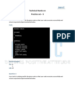 Technical Hands-on Practice set - 5 debugging code
