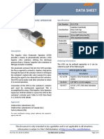 Data Sheet: Impulse Valve Pneumatic Operator (IVPO)