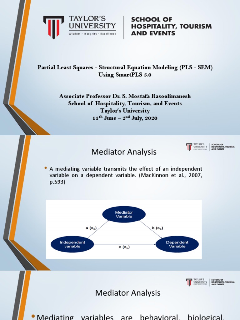 Free Online Course On Pls Sem Using Smartpls 3 0 Mediator Pdf