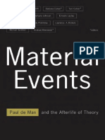 Tom Cohen Material Events Paul de Man and The Afterlife of Theory
