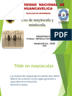 Uso de Mayúscula y Minúscula