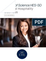 In Global Hospitality Business: Master of Science HES-SO