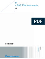 R&S ViCom Interface For R&S TSM Instruments User Manual PDF