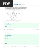 Practice: Set - Venn Diagram: Markscheme