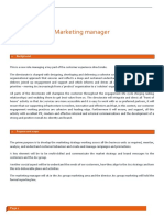 Marketing Manager: Role Brief