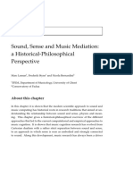 Sound, Sense and the Historical Path to Music Cognition