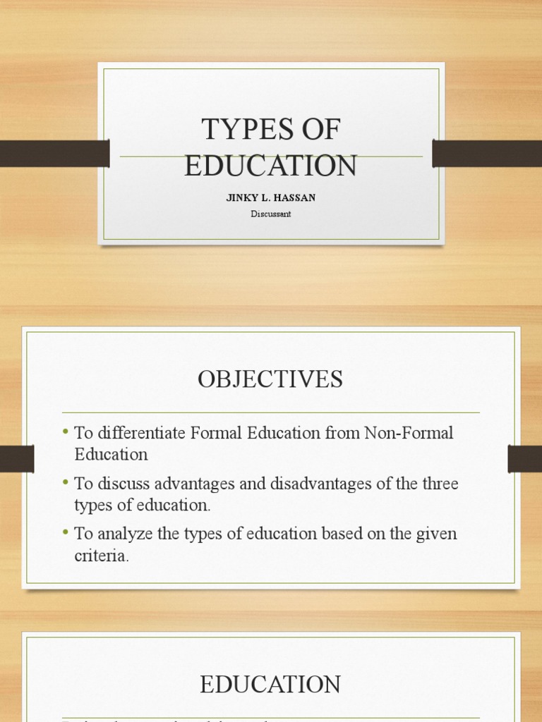 FORMAL and NON-FORMAL EDUCATION | PDF | Schools | Teachers