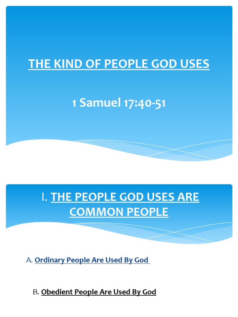 The Kind Of People God Uses Pdf
