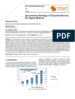 Research On The Improvement Strategy of Express Service Quality Based On Six Sigma Method