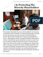 Challenges in Protecting The Rights of Minority Shareholders-Puneet Rathsharma, Kunal Mehta - BW Businessworld