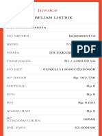 Invoice: Struk Pembelian Listrik Prabayar