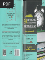 30 Variante - Bac - Clasa XI - 2019 - ED. DELFIN PDF | PDF