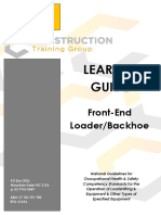 Learner Guide: Front-End Loader/Backhoe