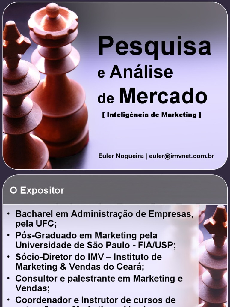 Pesquisa e Análise de Mercado | PDF | Marketing | Informação