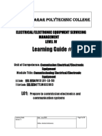 Harar Polytechnic College Electrical/Electronic Equipment Servicing Management Level IV Learning Guide