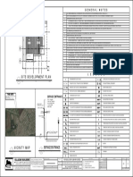 Site Development Plan: G E N E R A L N O T E S 1 2 3 4