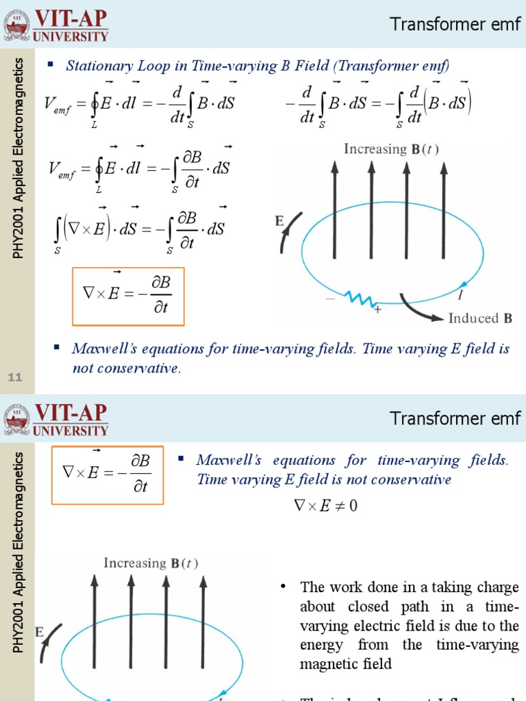 Understanding Transformer EMF in Electromagnetics | PDF ...